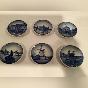 royal Copenhagen porcelain collector mini plates.